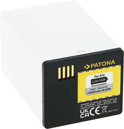 PATONA Akku A7a A14 (14.000mAh) kompatibel mit Arlo Pro-3 Floodlight (FB-1001) - Arlo Pro 4 XL - Arl