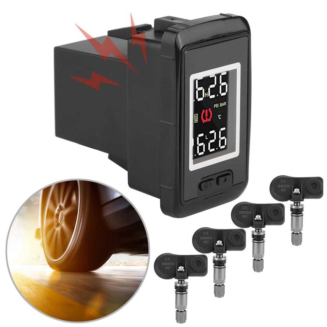 Qiilu Reifendruckkontrollsystem, TPMS Reifendruckkontrollsystem für Serienfahrzeuge