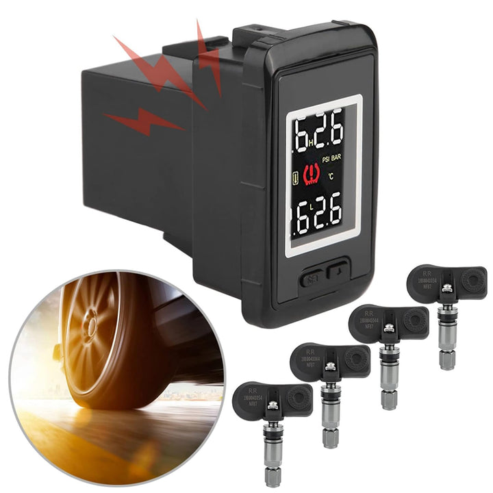 Qiilu Reifendruckkontrollsystem, TPMS Reifendruckkontrollsystem für Serienfahrzeuge