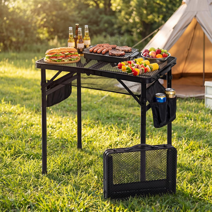 Campingtisch Klappbar Klapptisch Tragbarer Picknicktisch Leicht Beistelltisch Camping Folding Table