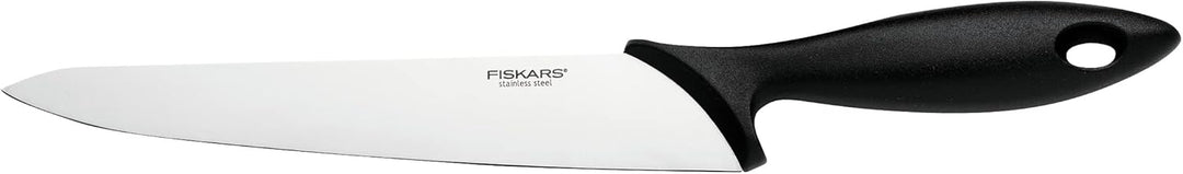 Fiskars Küchenmesser, Klingenlänge: 21 cm, Edelstahl / PP-Kunststoff, Schwarz, Essential, 1023776 St