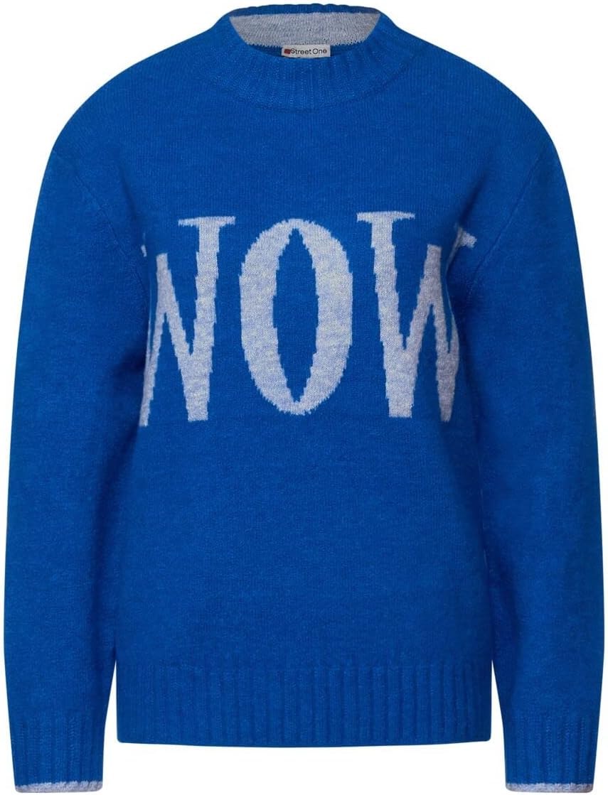 Street One Damen Strickpullover 40 Strong Blue, 40 Strong Blue
