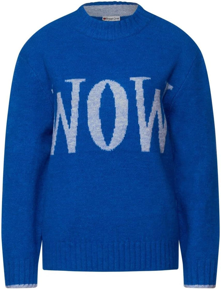Street One Damen Strickpullover 40 Strong Blue, 40 Strong Blue