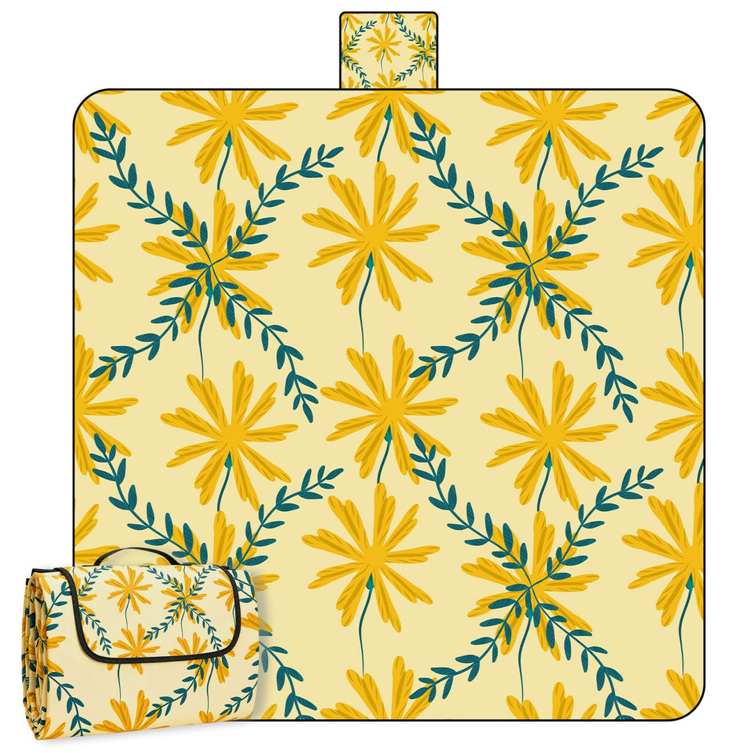 Picknickdecke 200x200 cm, Extra grosse Picknickmatte Wasserdicht Strandmatte Maschinenwaschbar Picni