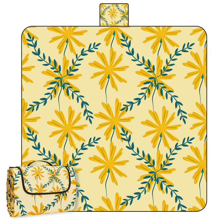 Picknickdecke 200x200 cm, Extra grosse Picknickmatte Wasserdicht Strandmatte Maschinenwaschbar Picni