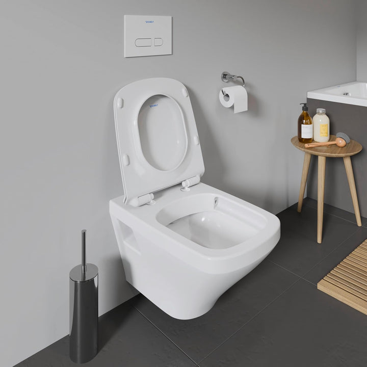 Duravit WC-Sitz DuraStyle, Toilettendeckel aus Urea-Duroplast, Klodeckel mit Edelstahl Scharnieren,