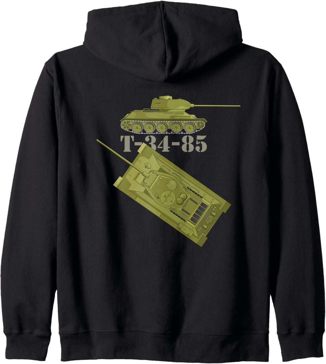 T-34 85 Russischer Panzer Diagramm Sowjetische Panzer Kapuzenjacke