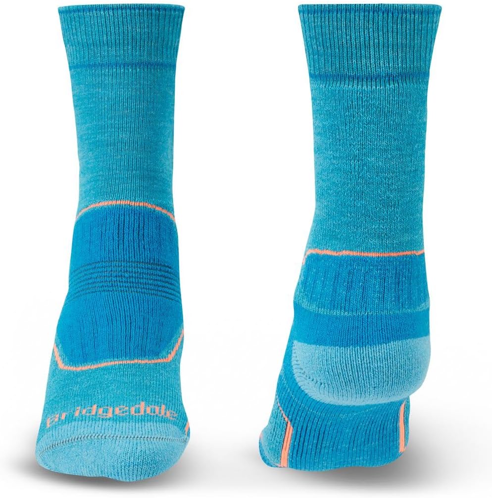 Bridgedale Damen Hike MW Merino Performance Socken Outdoor-Socken M Türkis, M Türkis