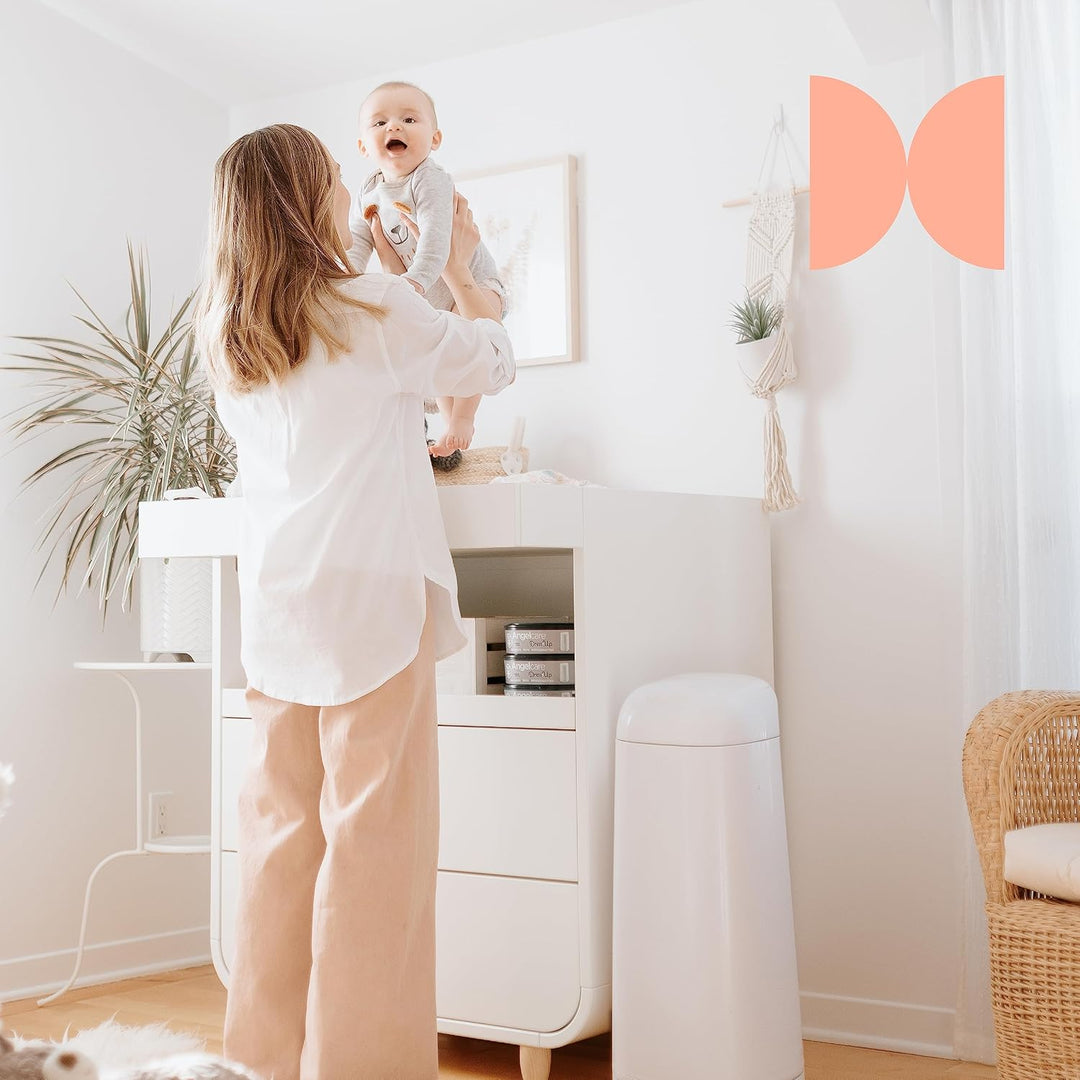Angelcare Original Dress-Up XL Windeleimer, 5 x weniger Folienverbrauch, Umweltfreundlicheres System