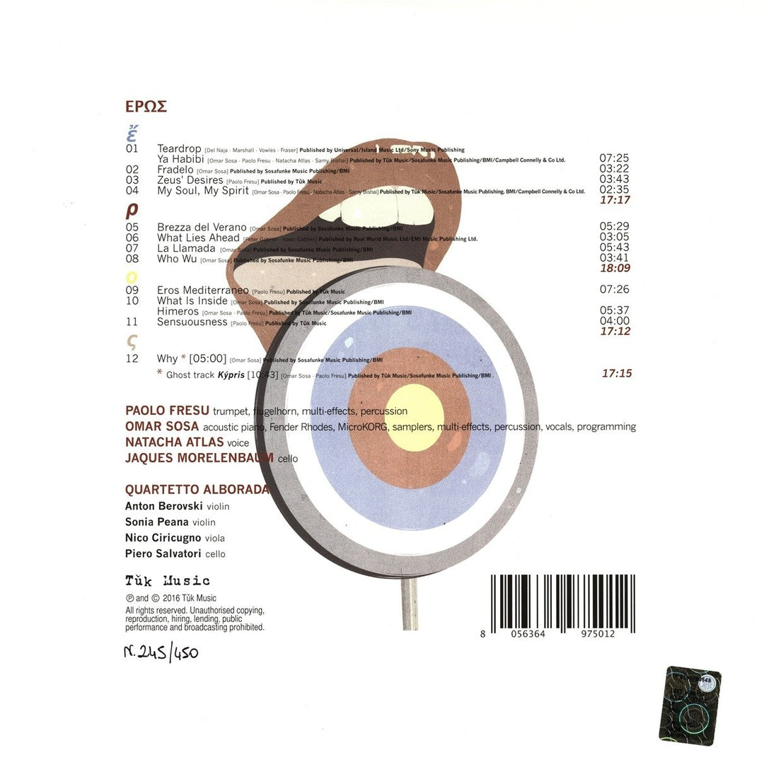 Eros, Vinyl