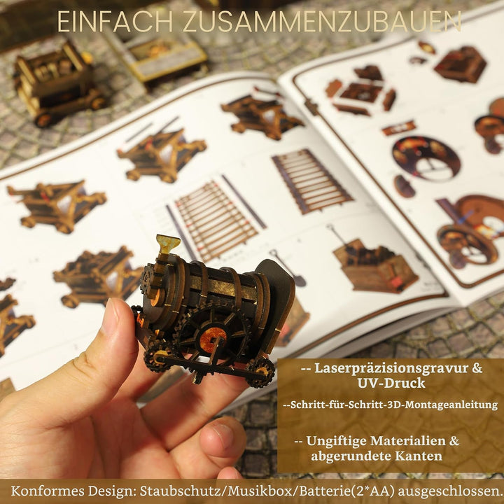 Book Nook Kit für Erwachsene - CRIOLPO DIY Miniatur Haus Holzpuzzle 3D Puppenhaus - Buchstütze für B