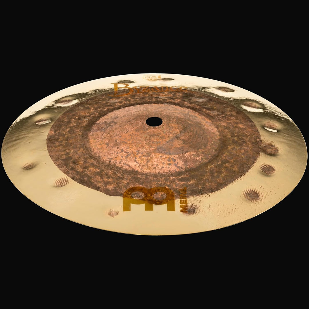 Meinl Cymbals Byzance Dual Splash 10 Zoll (Video) Schlagzeug Becken (25,40cm) B20 Bronze, Naturbelas