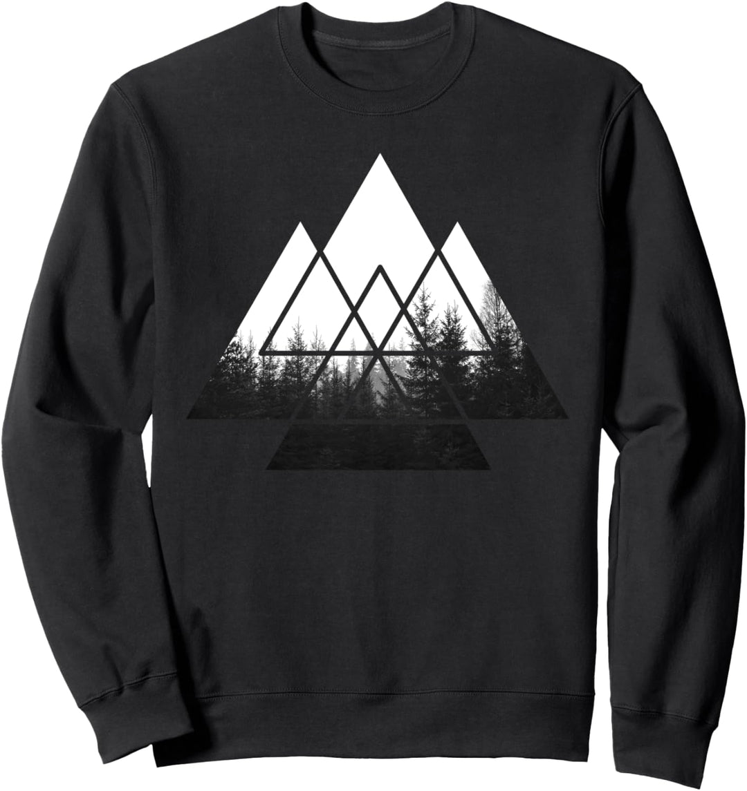 IN THE FOREST Wald Natur Motiv geometrisch Minimalismus Sweatshirt