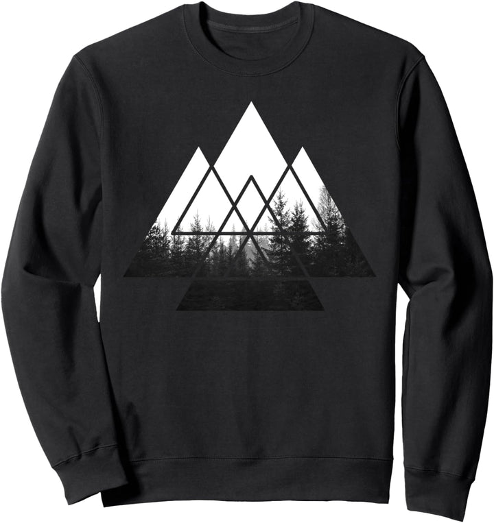 IN THE FOREST Wald Natur Motiv geometrisch Minimalismus Sweatshirt