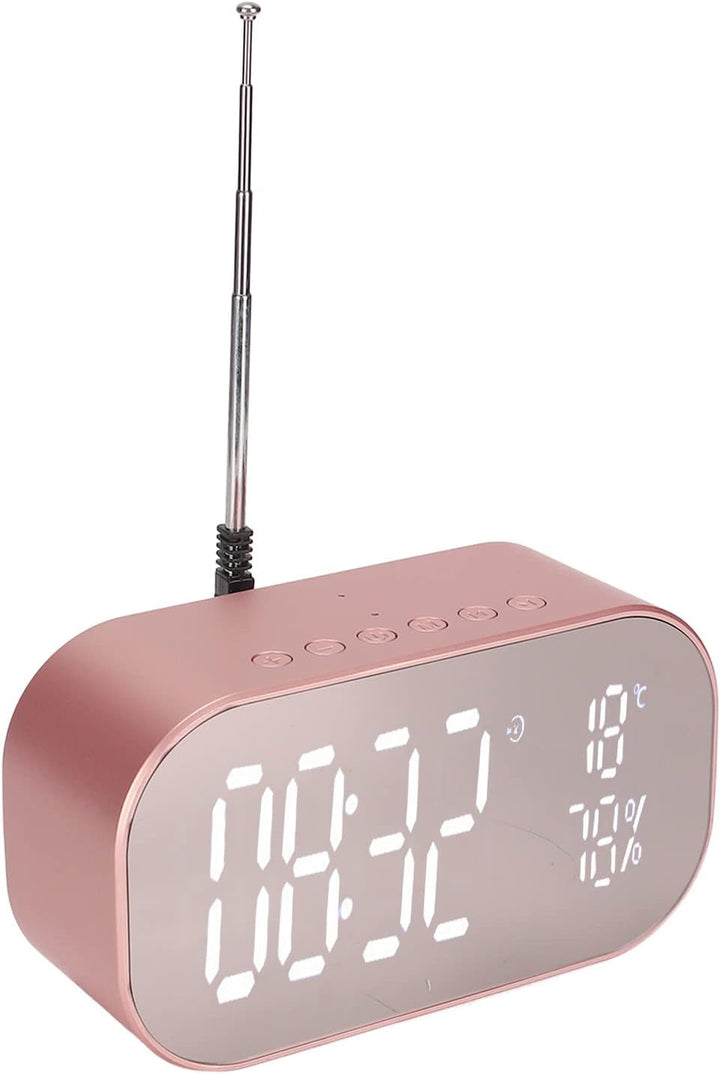 Bewinner Radiowecker, Multifunktions-UKW-Digitalradiowecker mit Bluetooth-Lautsprecher, Desktop-Weck