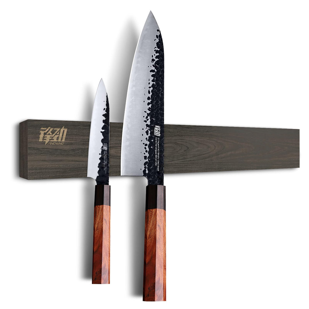 FINDKING 40cm Eschenholz Hölzern Magnetische Messer Streifen Küche Messer Reste Halter Ständer für d