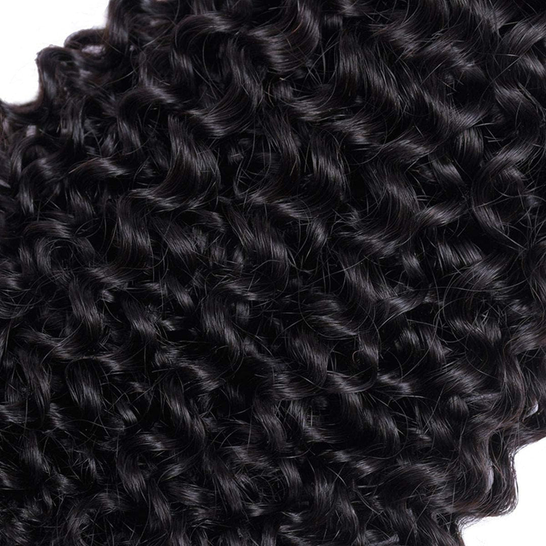 RICHAIR Human Hair Bundles, Curly Wave 3 Bundles, 12 Inches (30.48 cm), Human Hair Brazilian Curly H