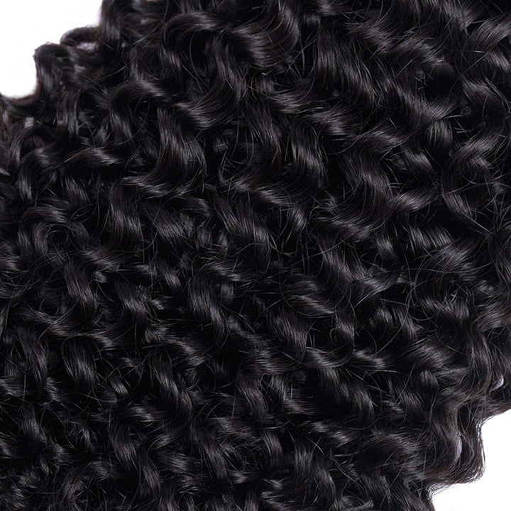 RICHAIR Human Hair Bundles, Curly Wave 3 Bundles, 12 Inches (30.48 cm), Human Hair Brazilian Curly H