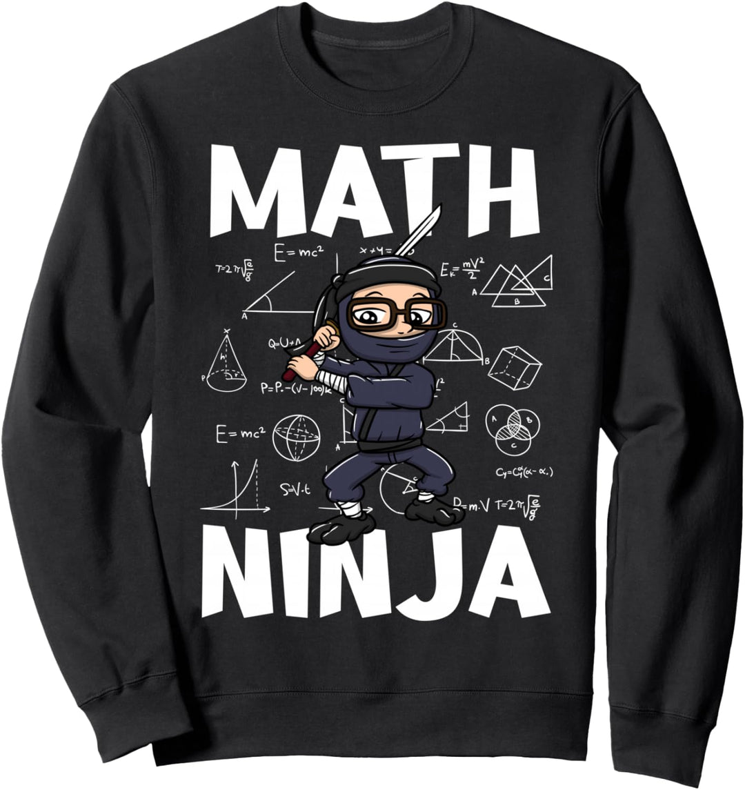 Math Ninja Lustiges Mathematik Nerd Sweatshirt