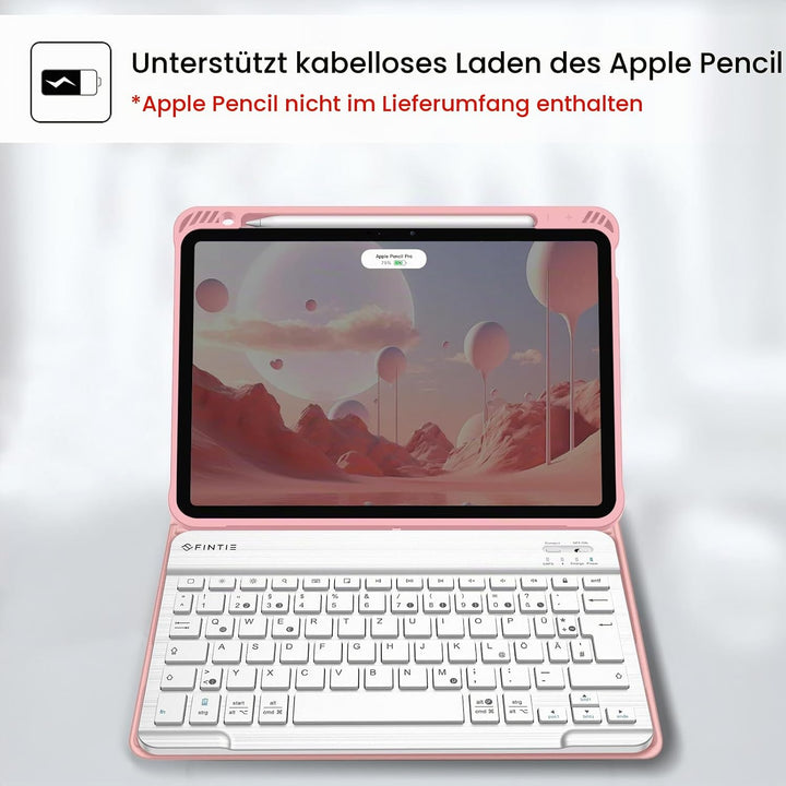 FINTIE Hülle mit Tastatur für iPad Air 11 Zoll M4/M3/M2 (2026/2025/2024), iPad Air 5./4. Gen 10,9 Zo
