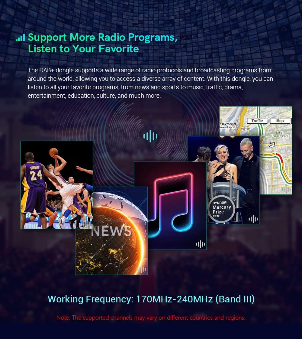 XTRONS DAB Digital Radio Tuner USB Dongle für Auto Android Headunit