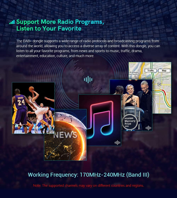 XTRONS DAB Digital Radio Tuner USB Dongle für Auto Android Headunit