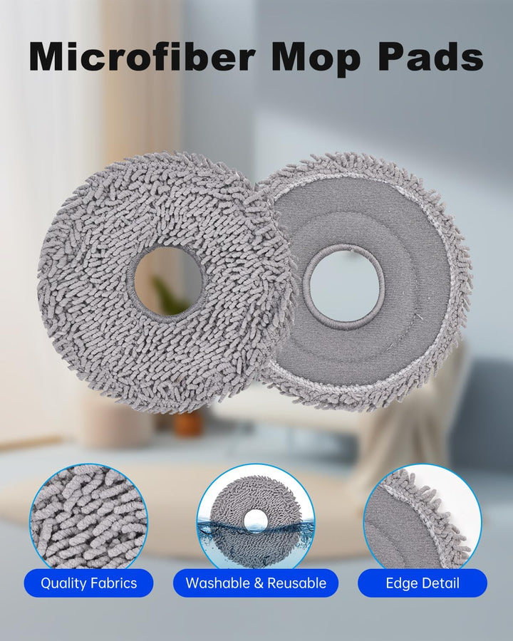 Ersatzteile für Roborock Qrevo Curv/Qrevo Edge/Q Revo Curv S5X Saugroboter, Ersatz Zubehörset mit 2