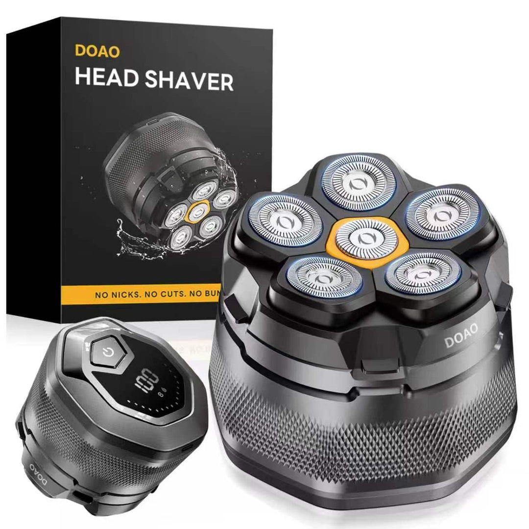 Glatzen Rasierer Herren, 180 Min Akku &amp; flexibler 360grad-Scherkopf, Magnetische Leicht zu Reinigen,