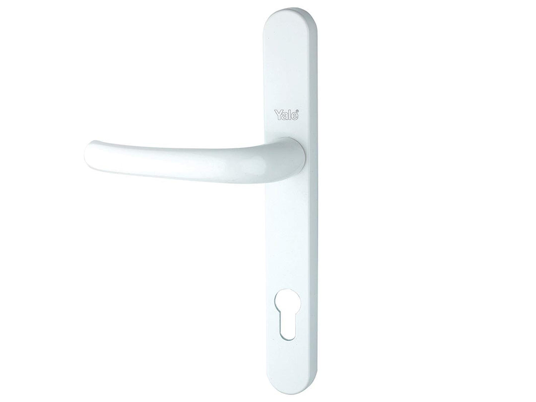 Yale P-YH1LL-WH langer Türgriff für Rückplatte, Standard-Sicherheit, 92 mm Mitte, 215 mm Befestigung