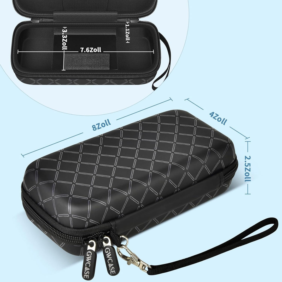GWCASE 6 Dart Tasche Tragetasche, Schützender Dartcase für Stahl/Soft Tip Darts, Flüge, Wellen, trag