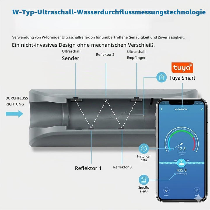 Haozee WiFi Smart-Wasserventil und automatische Abschaltung, Automatisierungsszene funktioniert mit