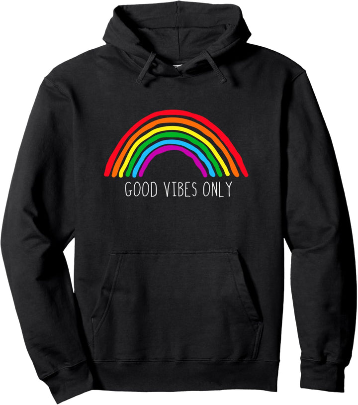 Good Vibes Good Karma Sei Bunt Wie Ein Regenbogen Gute Laune Pullover Hoodie