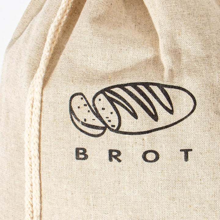 Theo&Cleo Leinen Brotbeutel Aufbewahrung Frischhalten, Leinenbeutel für Brot, Bread Bag, Brotaufbewa