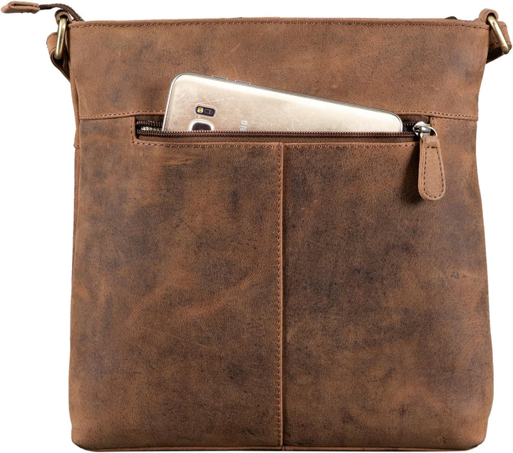 STILORD 'Tara' Kleine Handtasche Damen Crossbody Leder Elegante Umhängetasche für Frauen Ledertasche