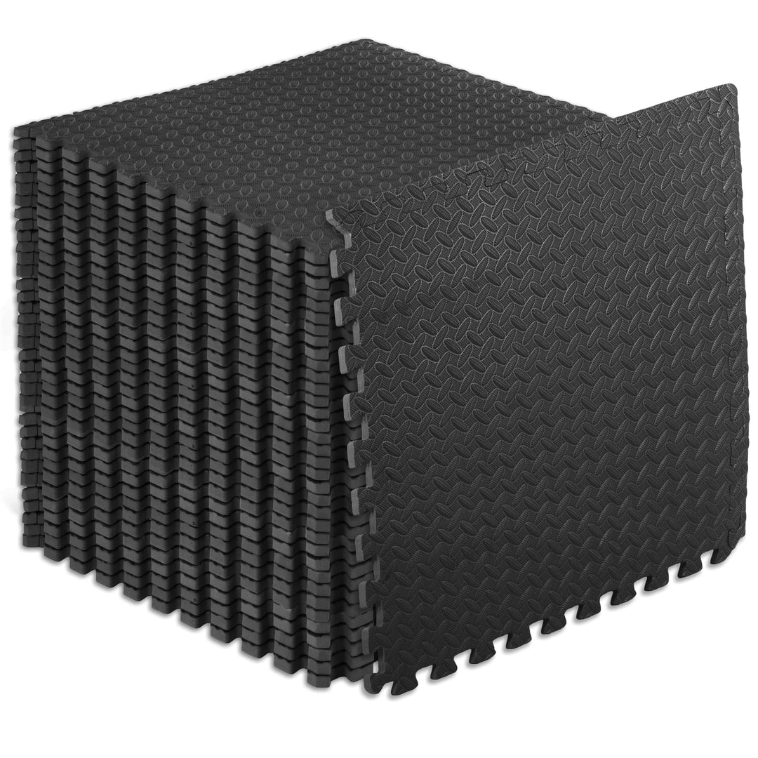 ProsourceFit Puzzle Exercise Mat ½ in, Eva Interlocking Foam Floor Tiles for Home Gym, Mat for Home