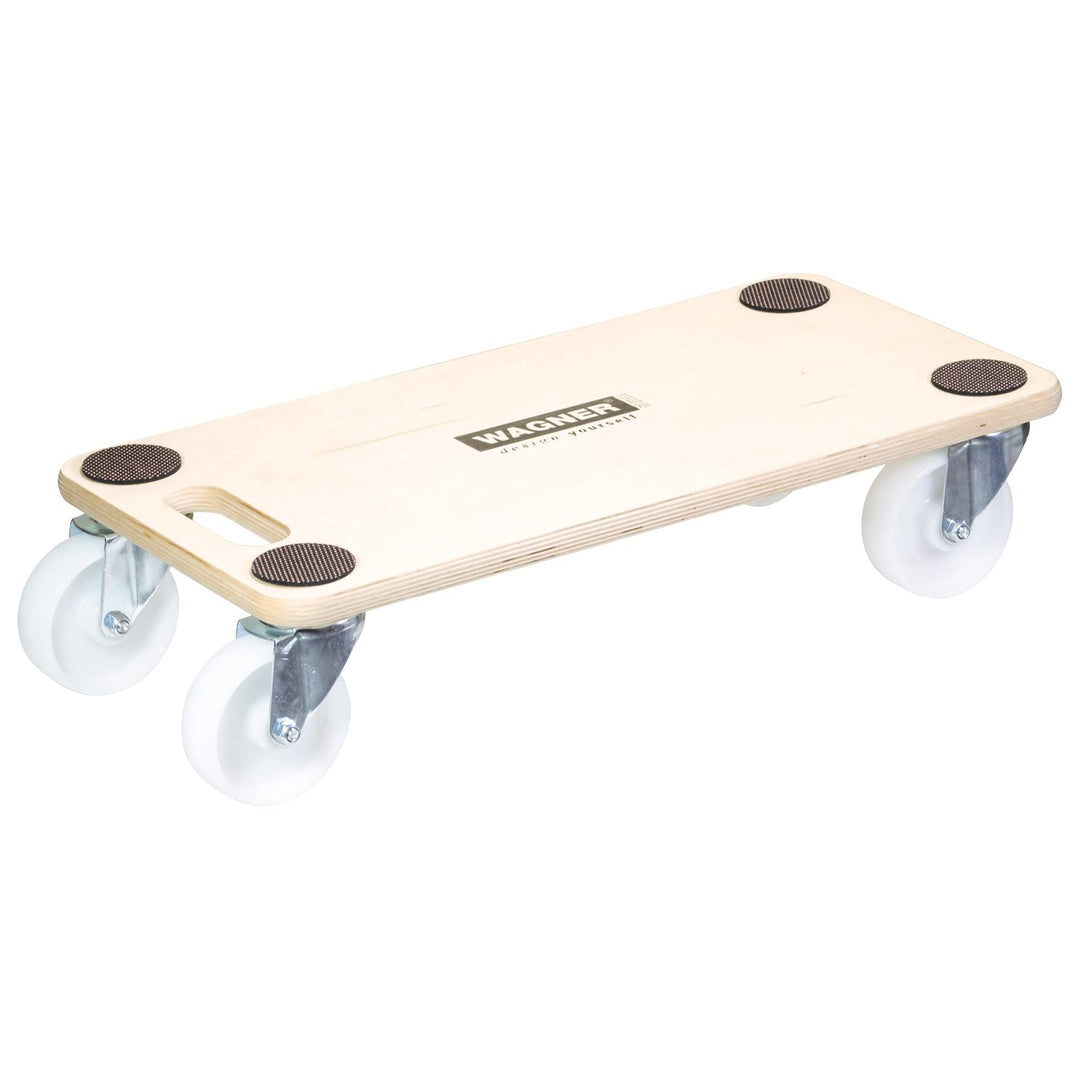 WAGNER Transportroller Transporthilfe 1129 I Möbelroller aus Schichtholz I 59 x 29 x 13,5 cm, Tragkr