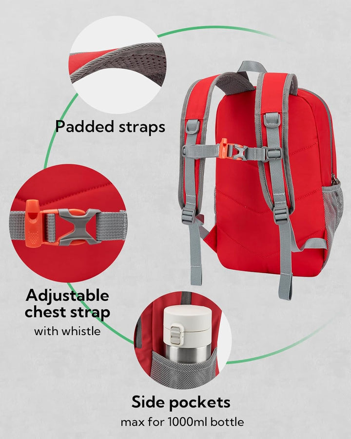 WATERFLY Rucksack Klein Wanderrucksack 12L: Leicht Tagesrucksack Mini Sport Backpack Outdoor Daypack