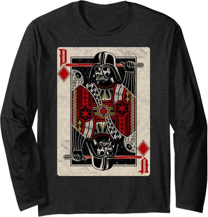 Star Wars Darth Vader Reversed Card Poster Langarmshirt