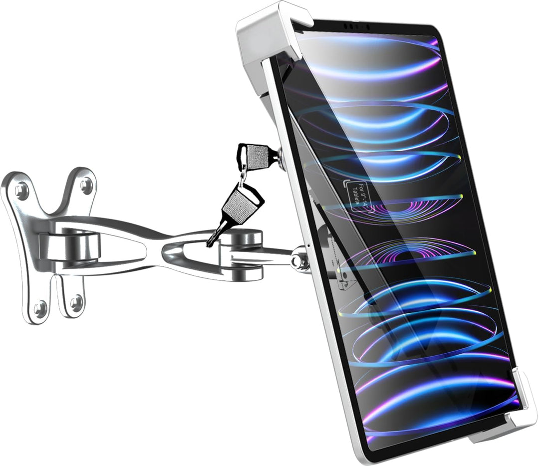 woleyi Wand Tablet Halterung Diebstahlsicherung, Display iPad Halter Anti-Diebstahl, Aluminium Table