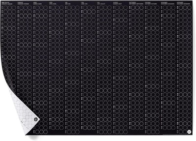 dot on Jahreskalender 2025 mit bunten Klebepunkten | Wandplaner Designkalender DIY Kalender Wandkale