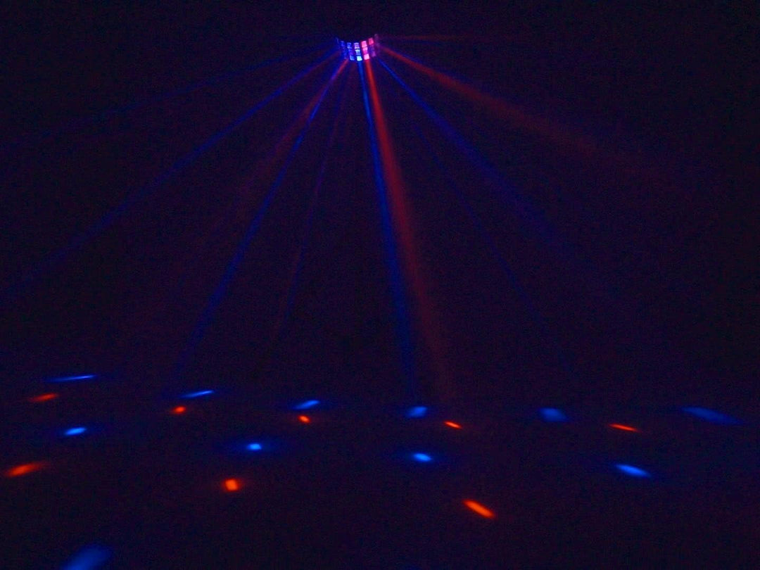 Eurolite LED Mini D-5 Strahleneffekt | Mini-Strahleneffekt mit LEDs in RGBAW | Musikgetaktet über ei