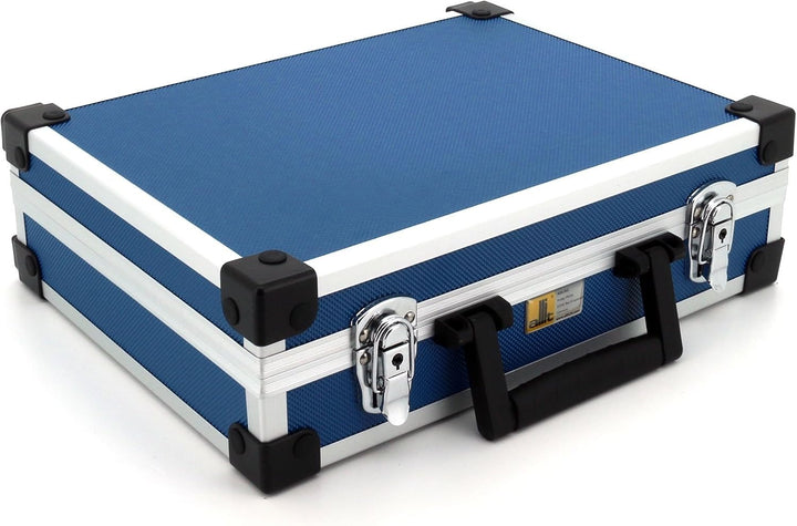 allit 424120 Utensilien-Koffer AluPlus Basic, Gr”áe: L, blau, Nutz: 33x24,5x9 cm/aussen: 34,5x28,5x1
