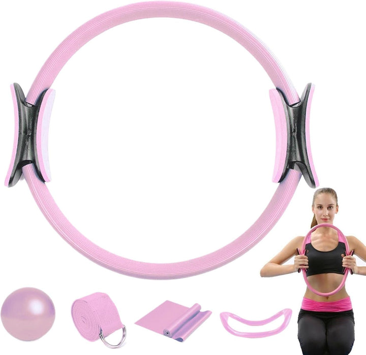 Pilates Ring Set, Pilates Essentials Kit Für Frauen, Pilate Ring Und Ball Set, Widerstandsbänder - 5
