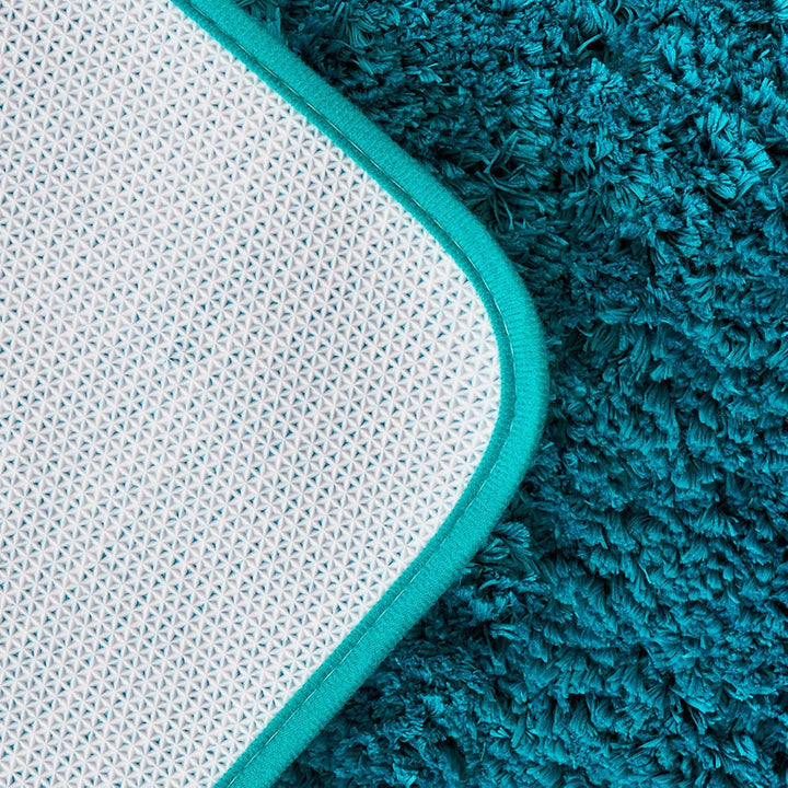 MIULEE Badematte Weiche Badteppich rutschfest Badvorleger Fussmatte Badzimmermatte Bettvorleger Flau