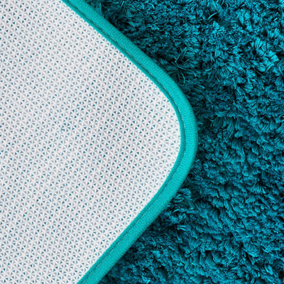 MIULEE Badematte Weiche Badteppich rutschfest Badvorleger Fussmatte Badzimmermatte Bettvorleger Flau