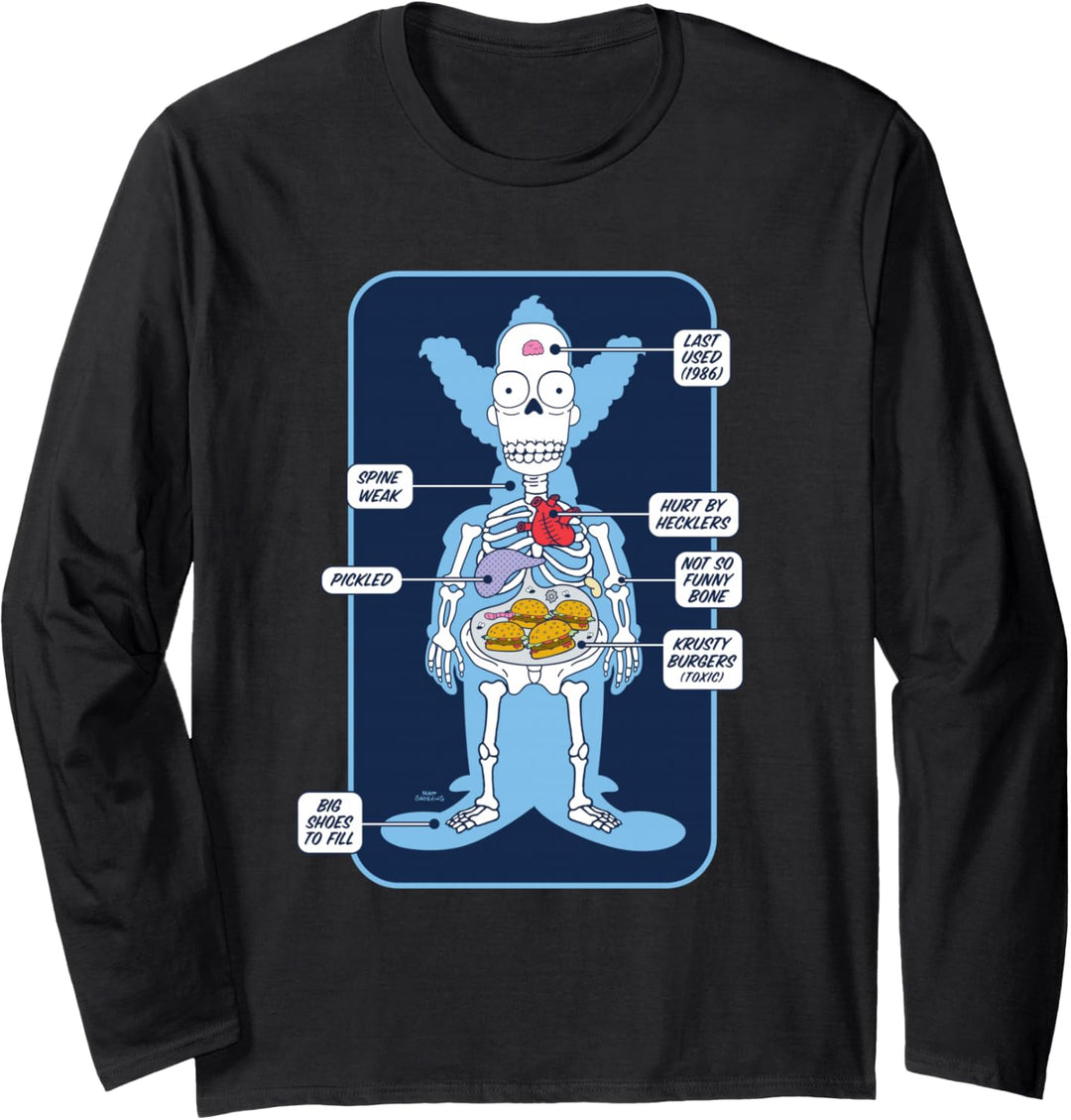 The Simpsons Krusty the Clown X-Ray Langarmshirt