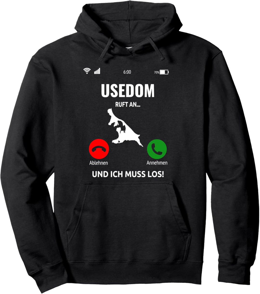Usedom Ruft An Design Ostsee Insel Urlaub Pullover Hoodie