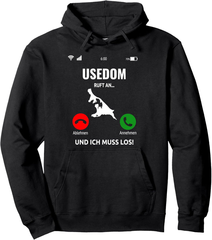 Usedom Ruft An Design Ostsee Insel Urlaub Pullover Hoodie
