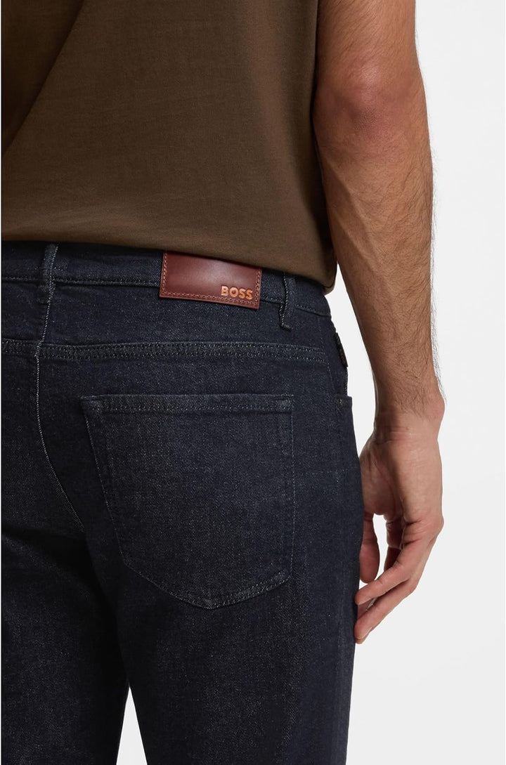 BOSS Herren H-Re.Maine Blaue Maine Regular-Fit Jeans aus bequemem Stretch-Denim 30W / 32L Dark Blue4