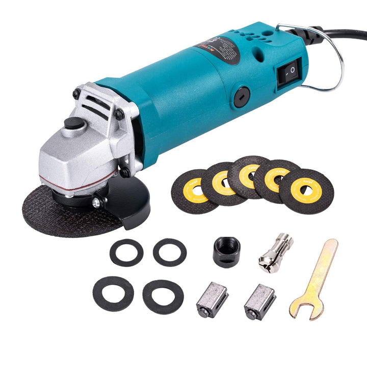 KATSU Elektrischer Mini Winkelschleifer 75mm 3", 280W mit 5 Trennscheiben Multifuction Kabelgebunden